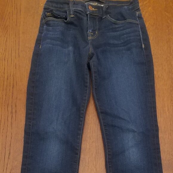 J Brand Straight Leg Dark Blue Stretch Denim Jeans - Picture 4 of 11
